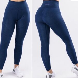 Navy Alphalete Amplify leggings  Manufactured  2018 Size medium